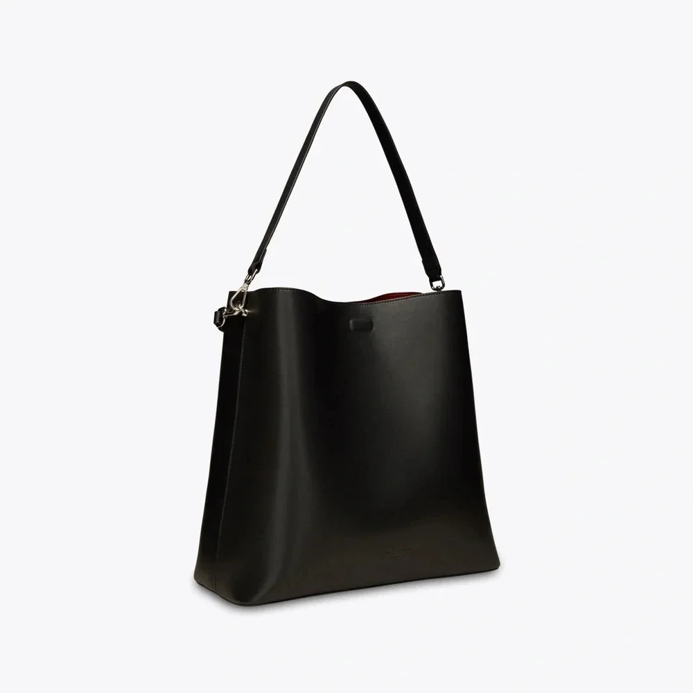 LAWFULL LONDON Iris black leather laptop work bag - Picture 3 of 12